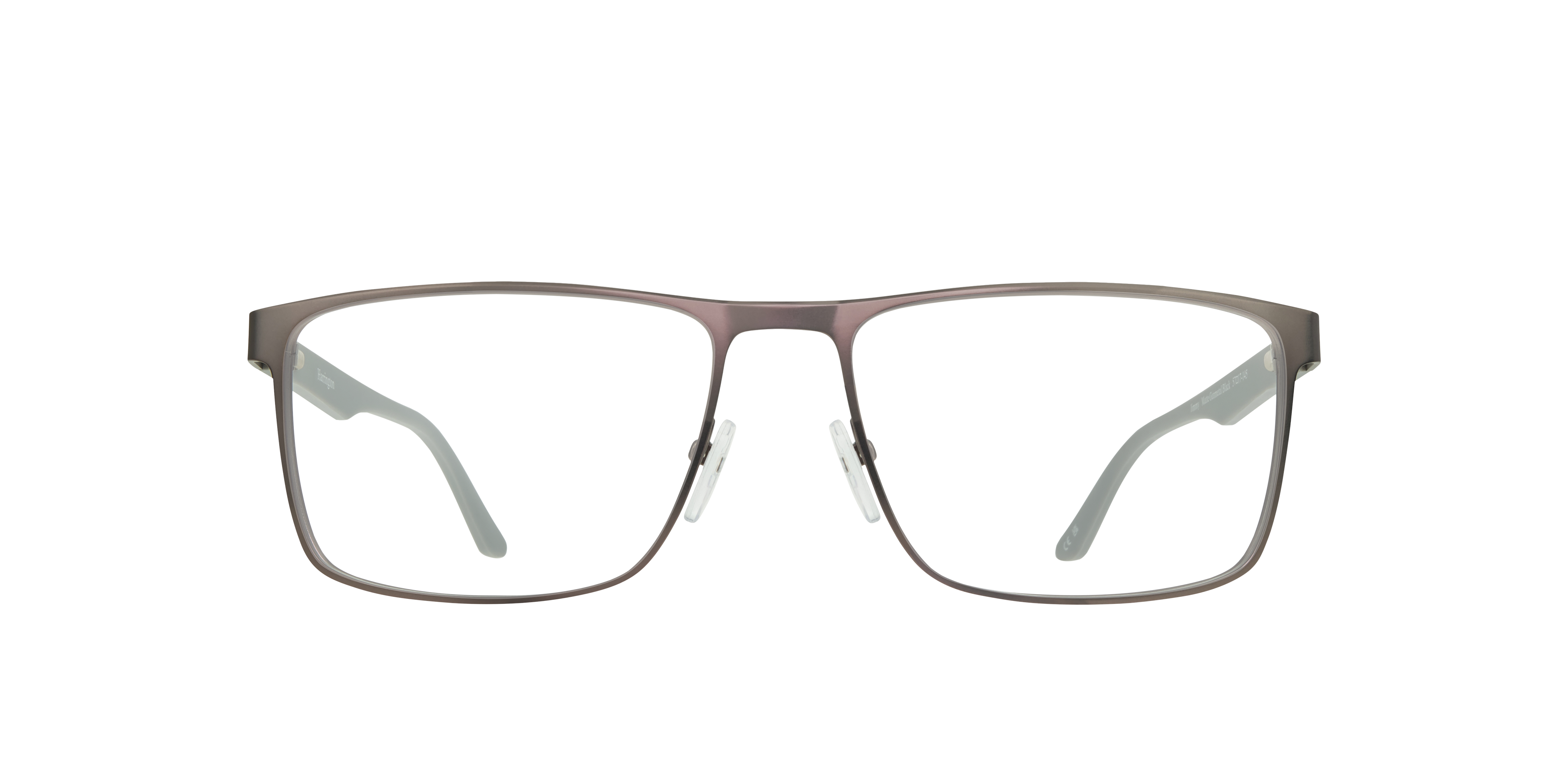 Jimmy Matte Gunmetal  &  Black MetalEyeglass Frames for Glasses Direct, Front View