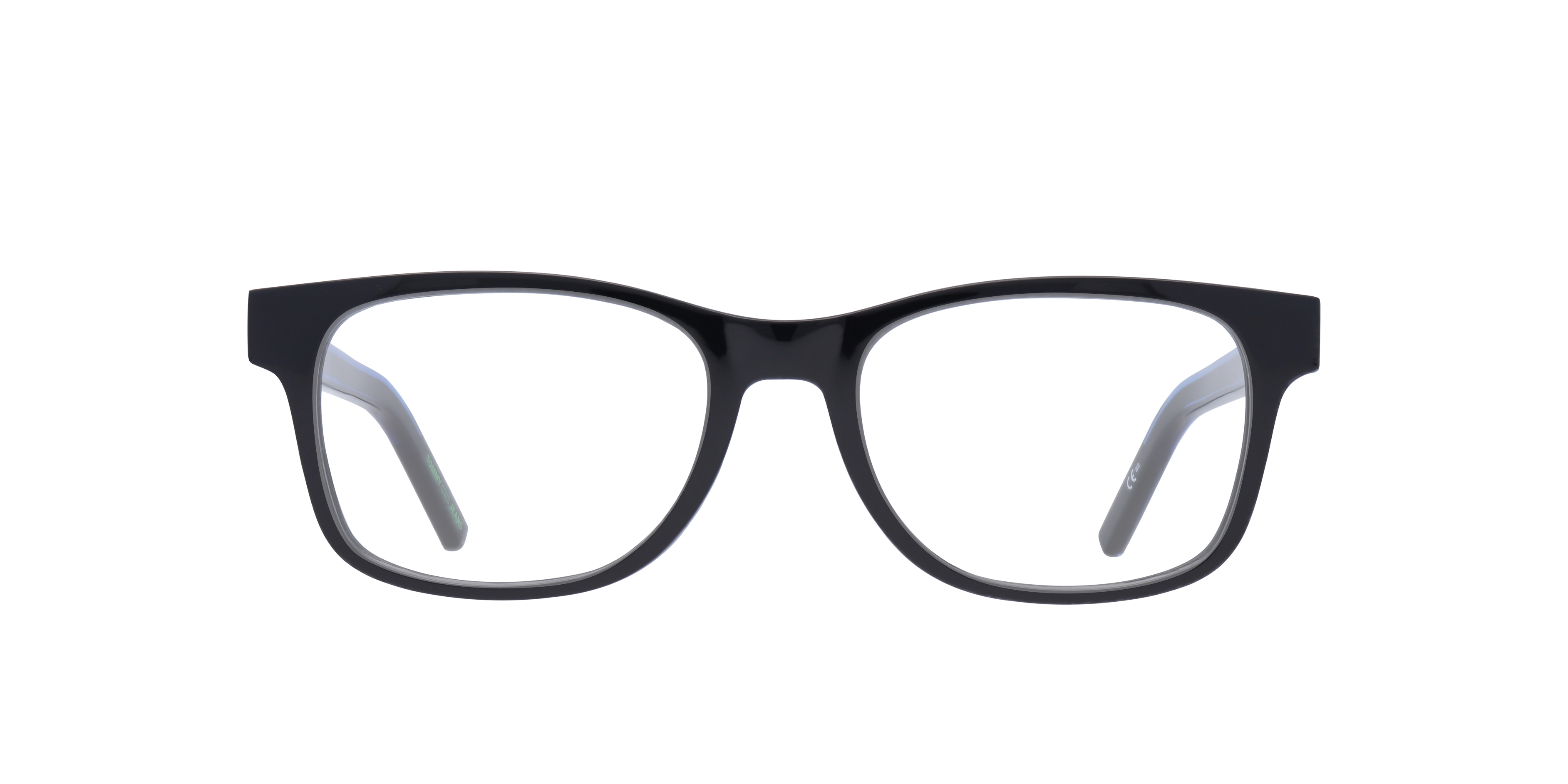 TJ 0079 Black PlasticEyeglass Frames for Glasses Direct, Front View