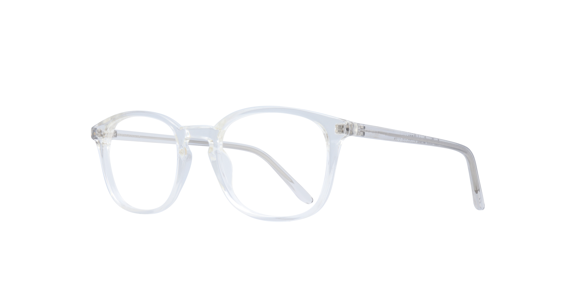 Dax Shiny Crystal PlasticEyeglass Frames for Glasses Direct, Angle View
