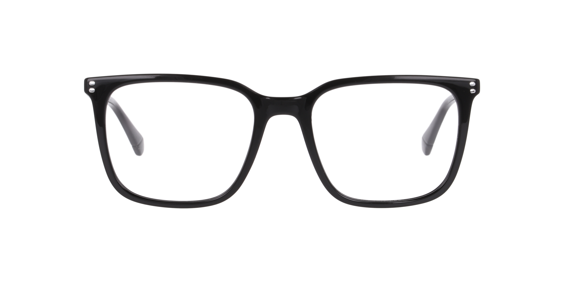 PLD D580 Black PlasticEyeglass Frames for Glasses Direct, Front View