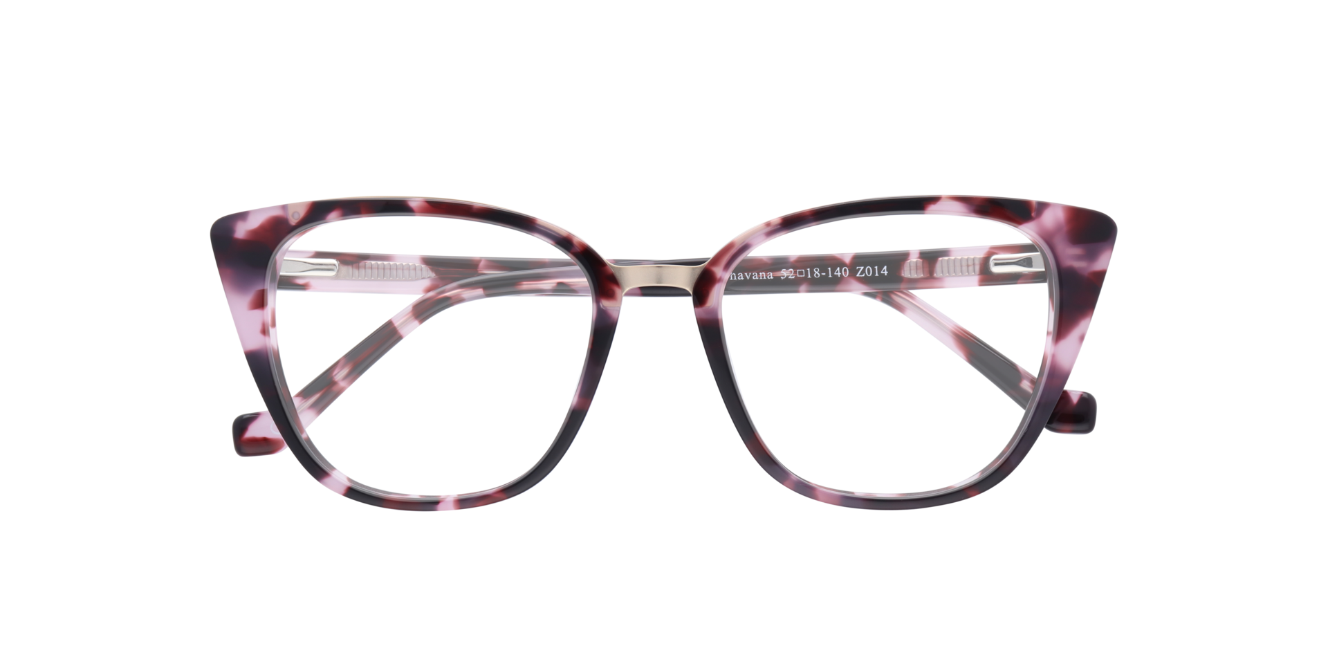 Faith Mauve Havana AcetateEyeglass Frames for Glasses Direct, Closed View