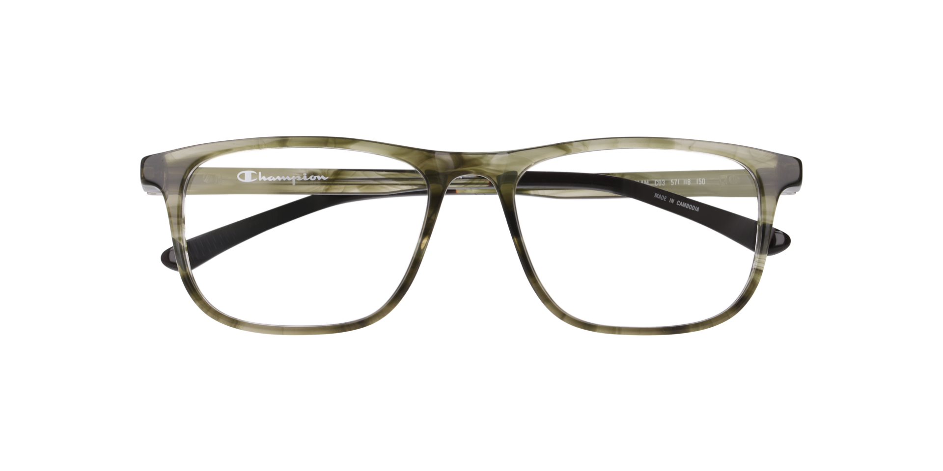 Cuslam Green AcetateEyeglass Frames for Glasses Direct, Closed View