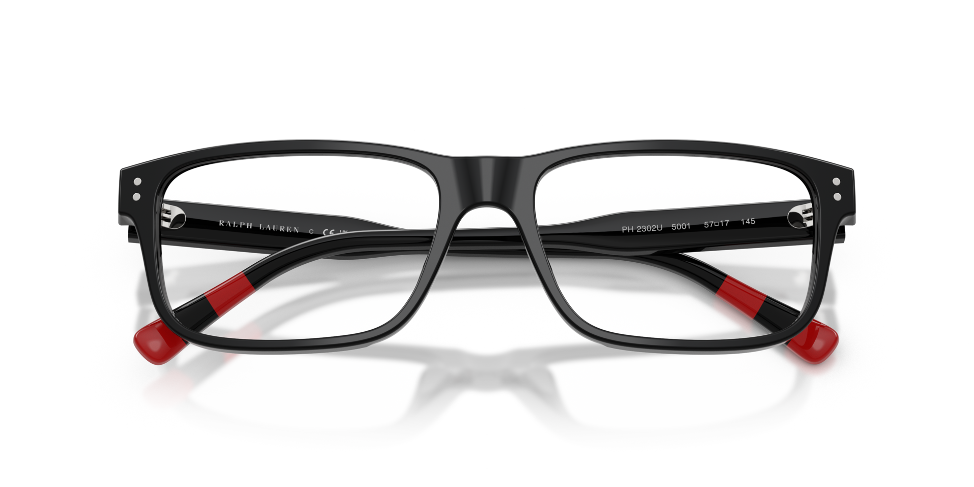 PH2302U Shiny Black AcetateEyeglass Frames for Glasses Direct, Closed View