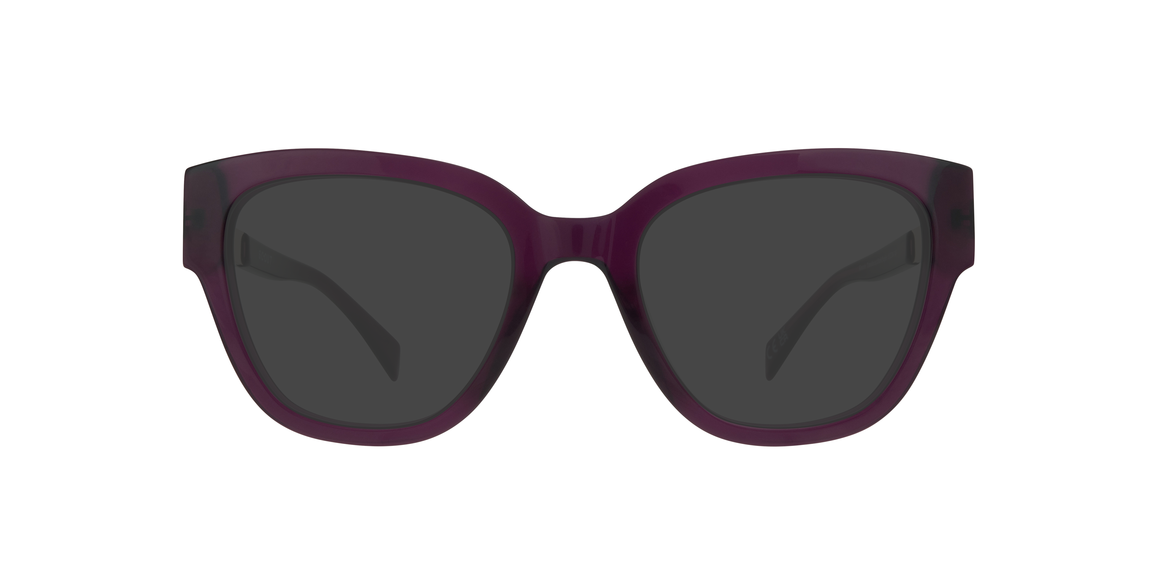 Glasses Direct ™ -Kenzie Cat Eye Translucent Dark Purple Glasses