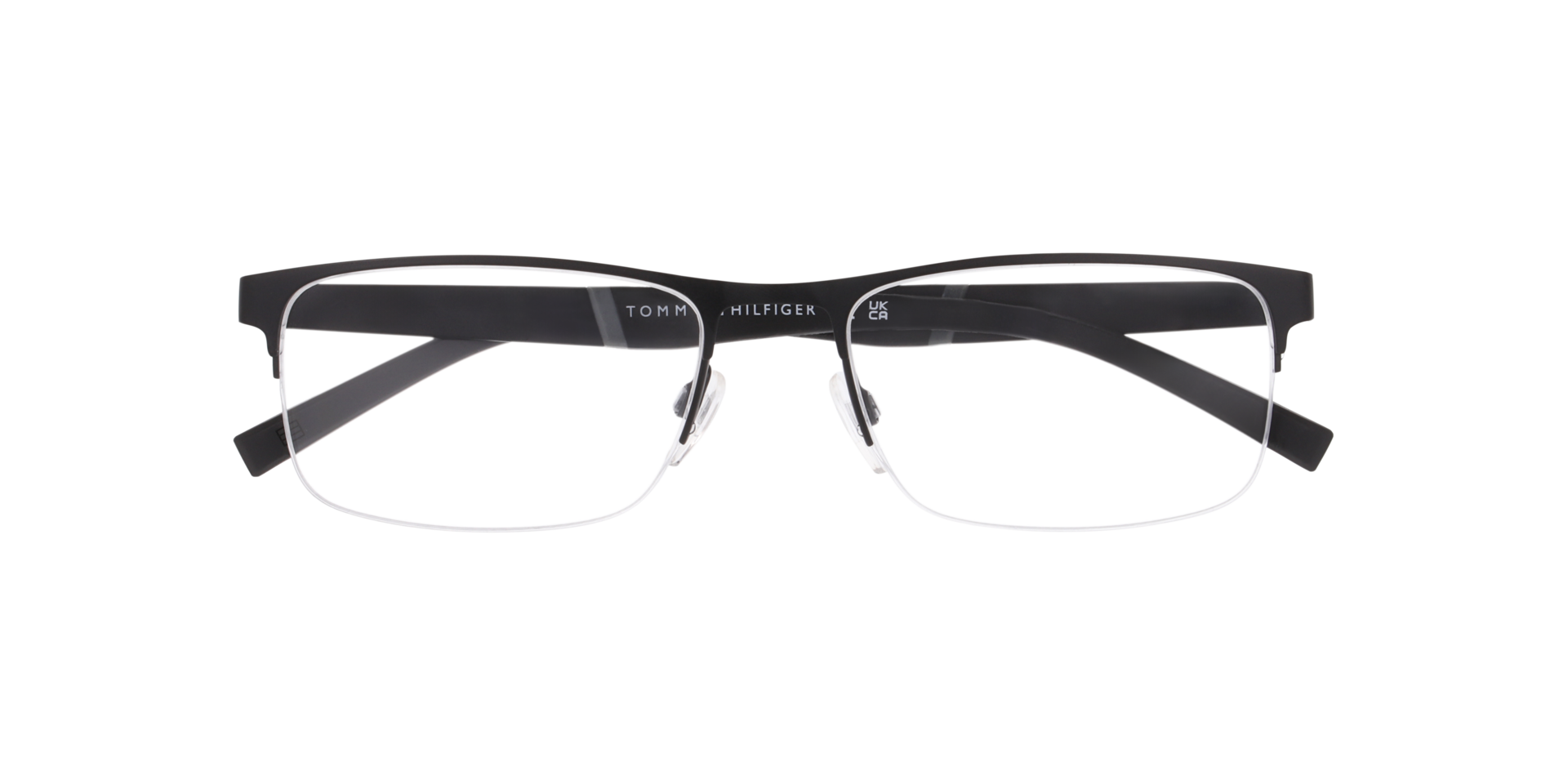 TH 2083 Black Matte MetalEyeglass Frames for Glasses Direct, Closed View