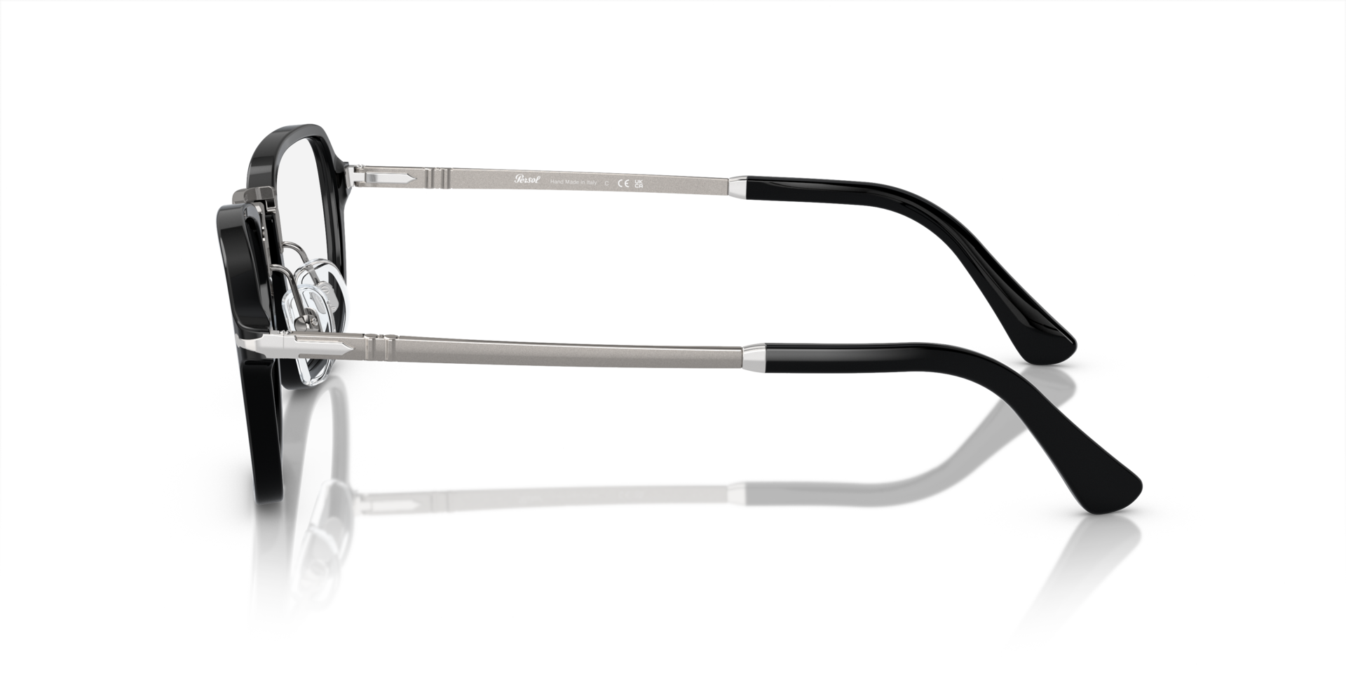 PO3331V Black AcetateEyeglass Frames for Glasses Direct, Side View