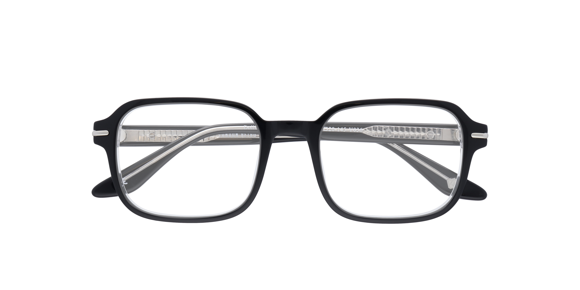 Dollis Shiny Black Crystal AcetateEyeglass Frames for Glasses Direct, Closed View