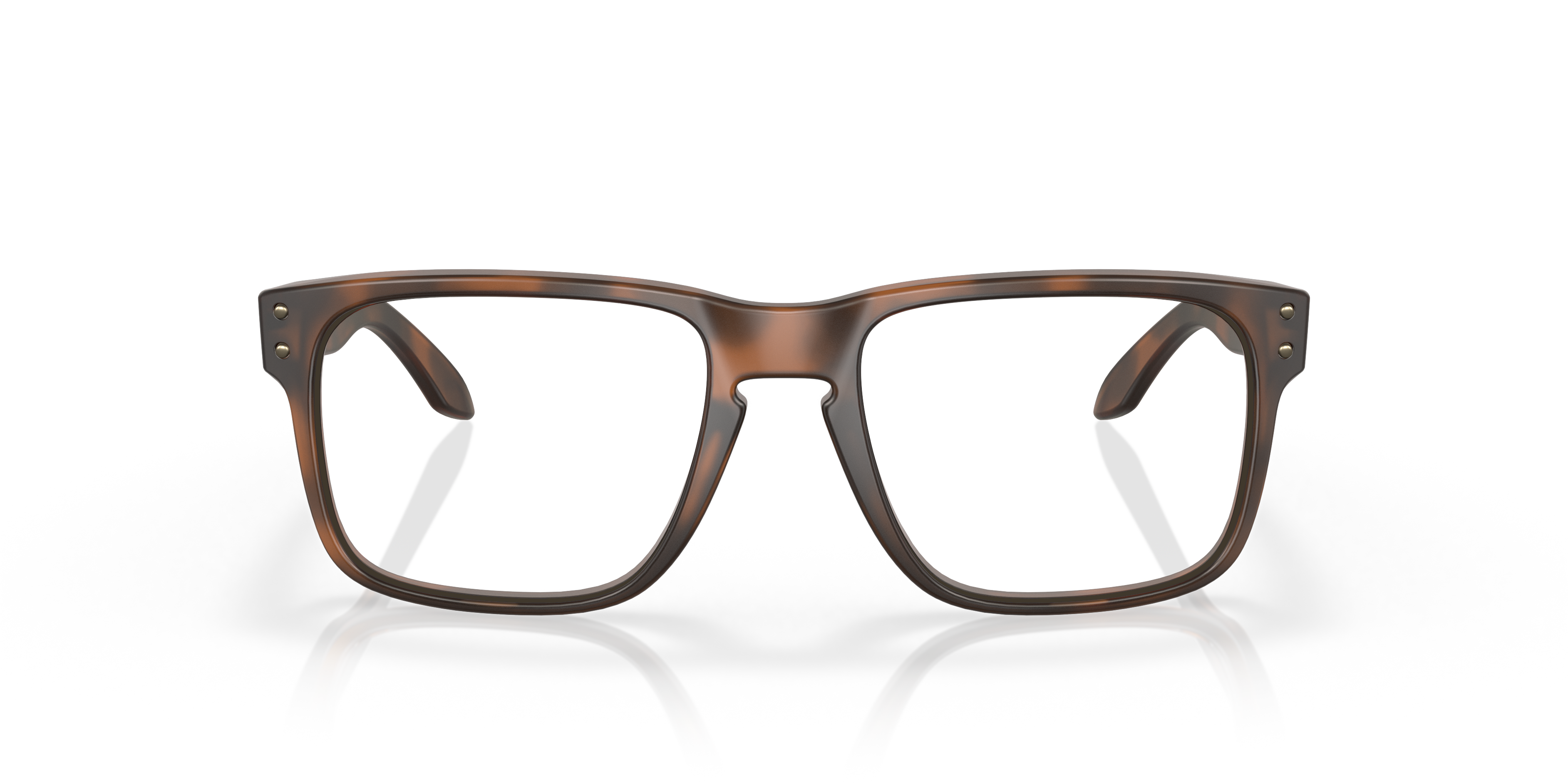 Holbrook™ Matte Brown Tortoise PlasticEyeglass Frames for Glasses Direct, Front View