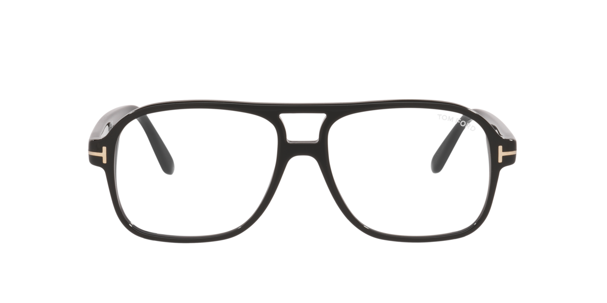 Black Shiny pilot Acetate eyeglasses Online - Full Rim - FT6058-B