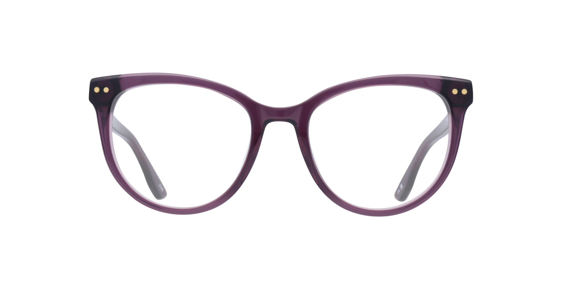 Gretchen Crystal Pink AcetateEyeglass Frames for Glasses Direct, Front View