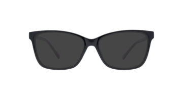 Shiny Black Dottie -  Plastic Sunglasses