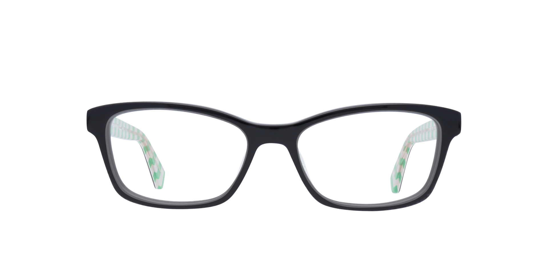 Renne Black AcetateEyeglass Frames for Glasses Direct, Front View
