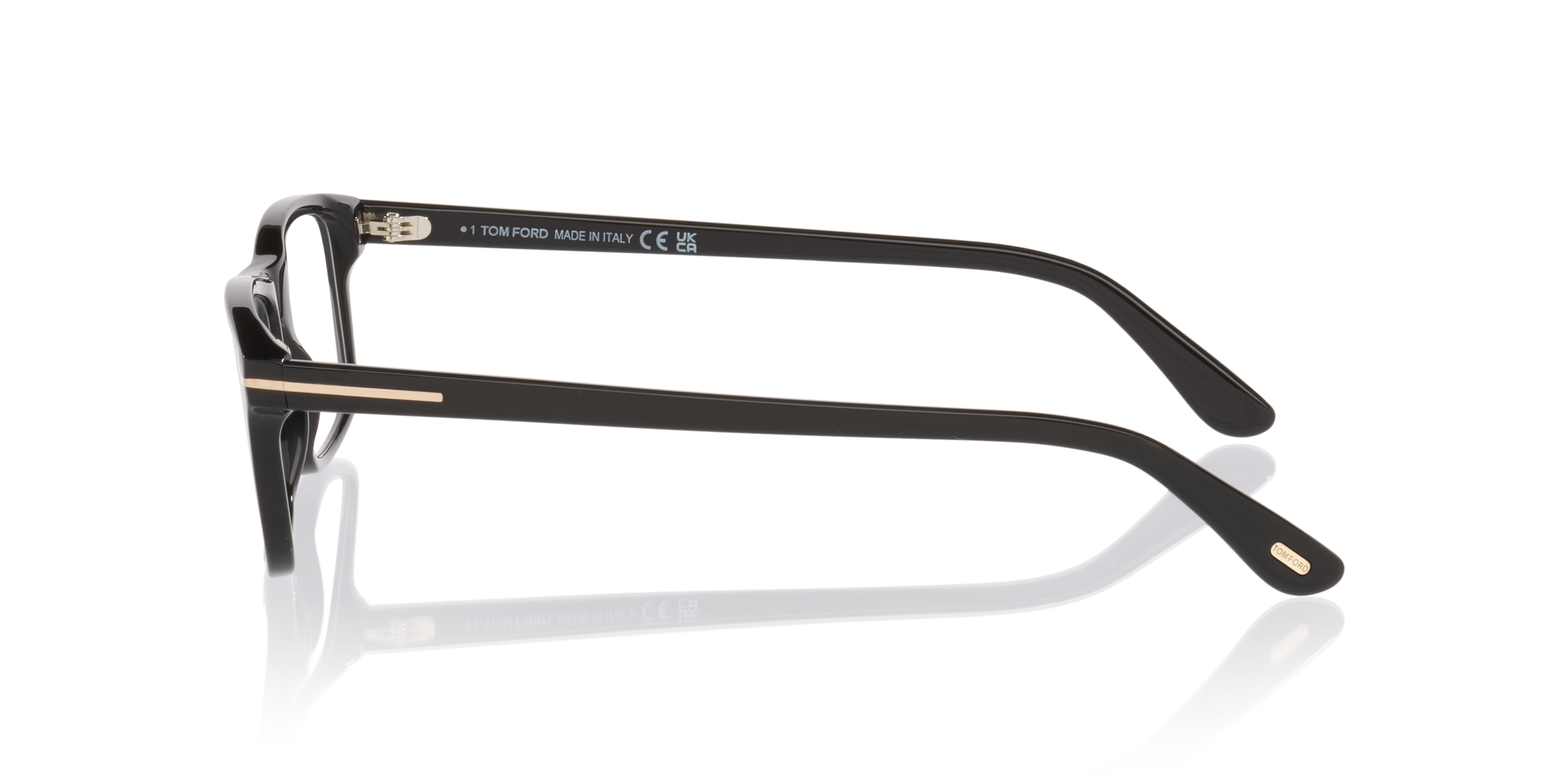 FT6119-B Black AcetateEyeglass Frames for Glasses Direct, Side View