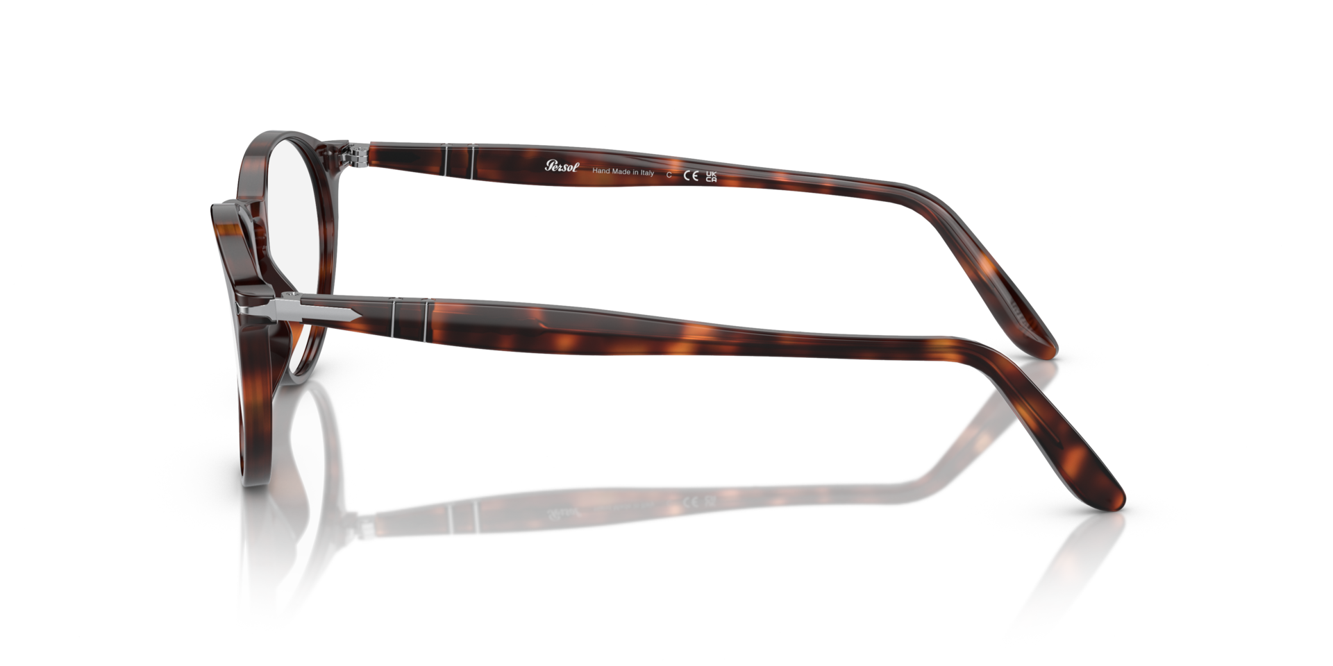 PO3092V Havana AcetateEyeglass Frames for Glasses Direct, Side View