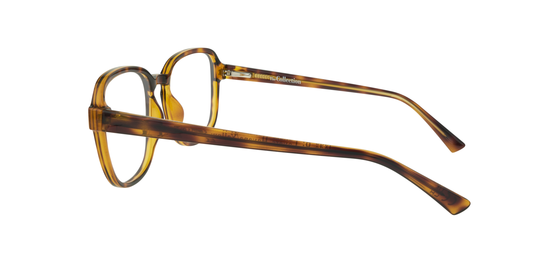 Jada Bi Layers Havana & Yellow PlasticEyeglass Frames for Glasses Direct, Side View