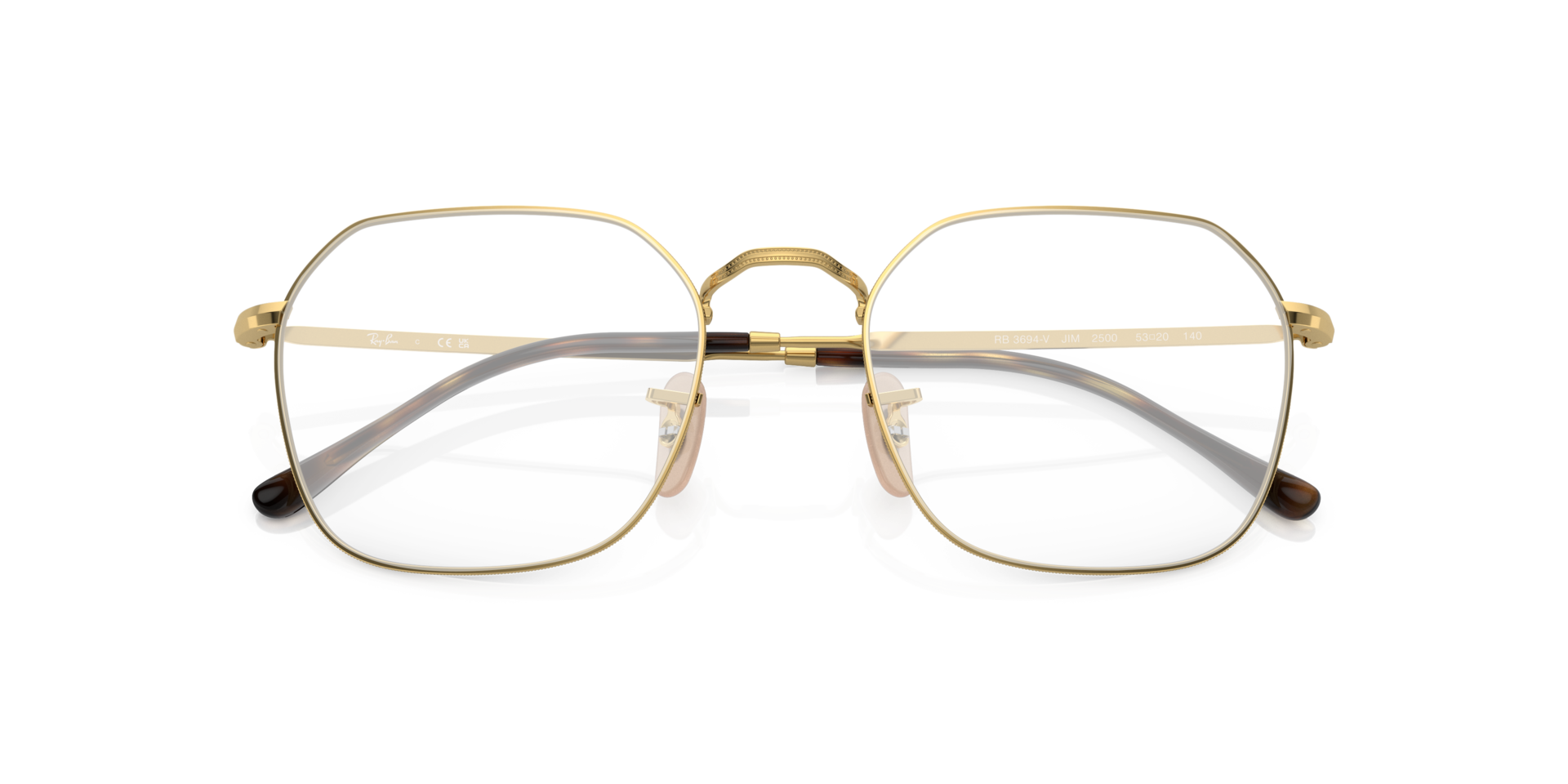 Jim Optics Arista Gold MetalEyeglass Frames for Glasses Direct, Closed View
