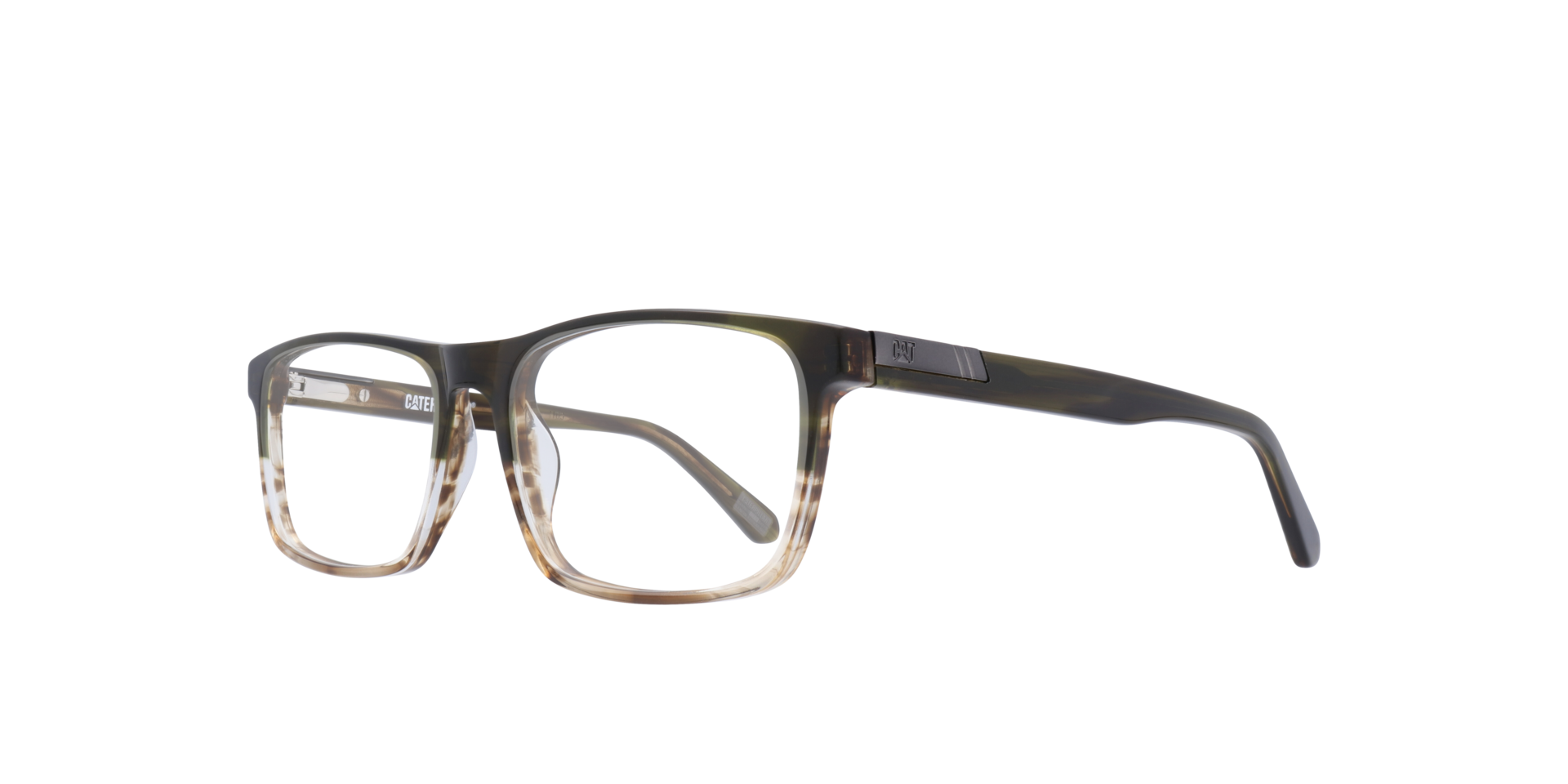 Controller Brown PlasticEyeglass Frames for Glasses Direct, Angle View