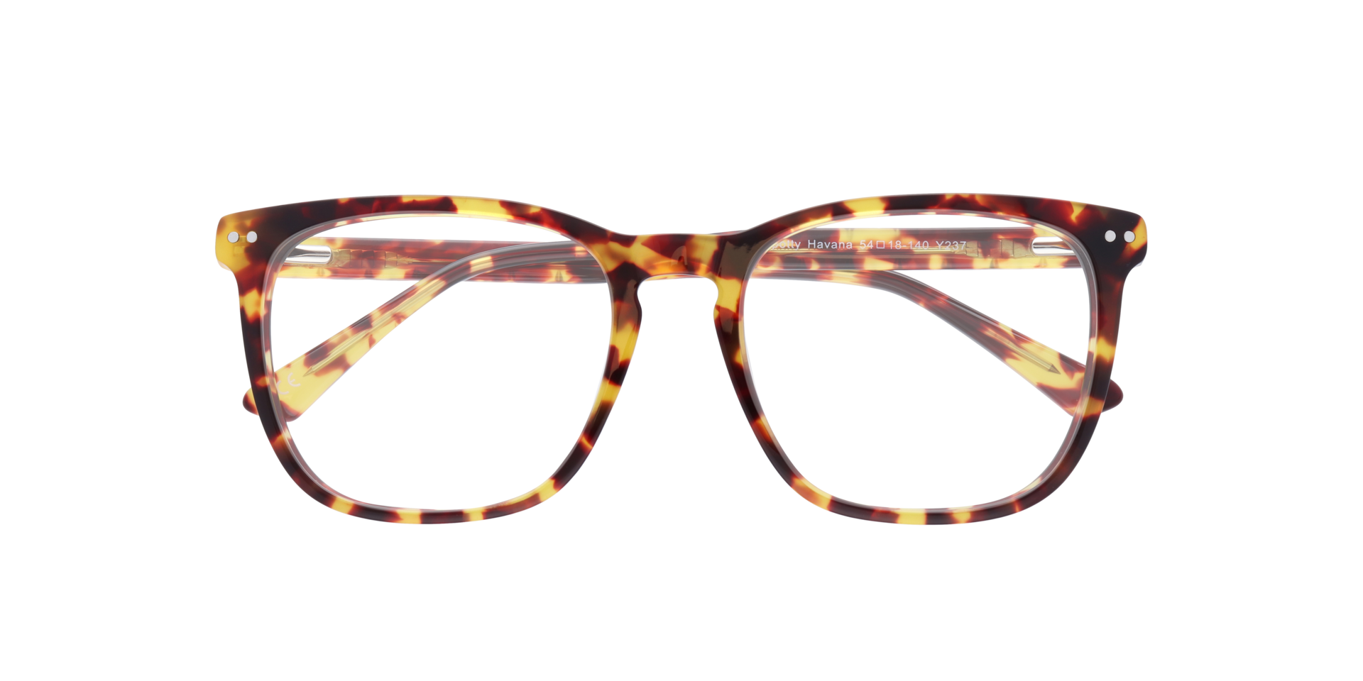 Elsie Spotty Havana AcetateEyeglass Frames for Glasses Direct, Closed View
