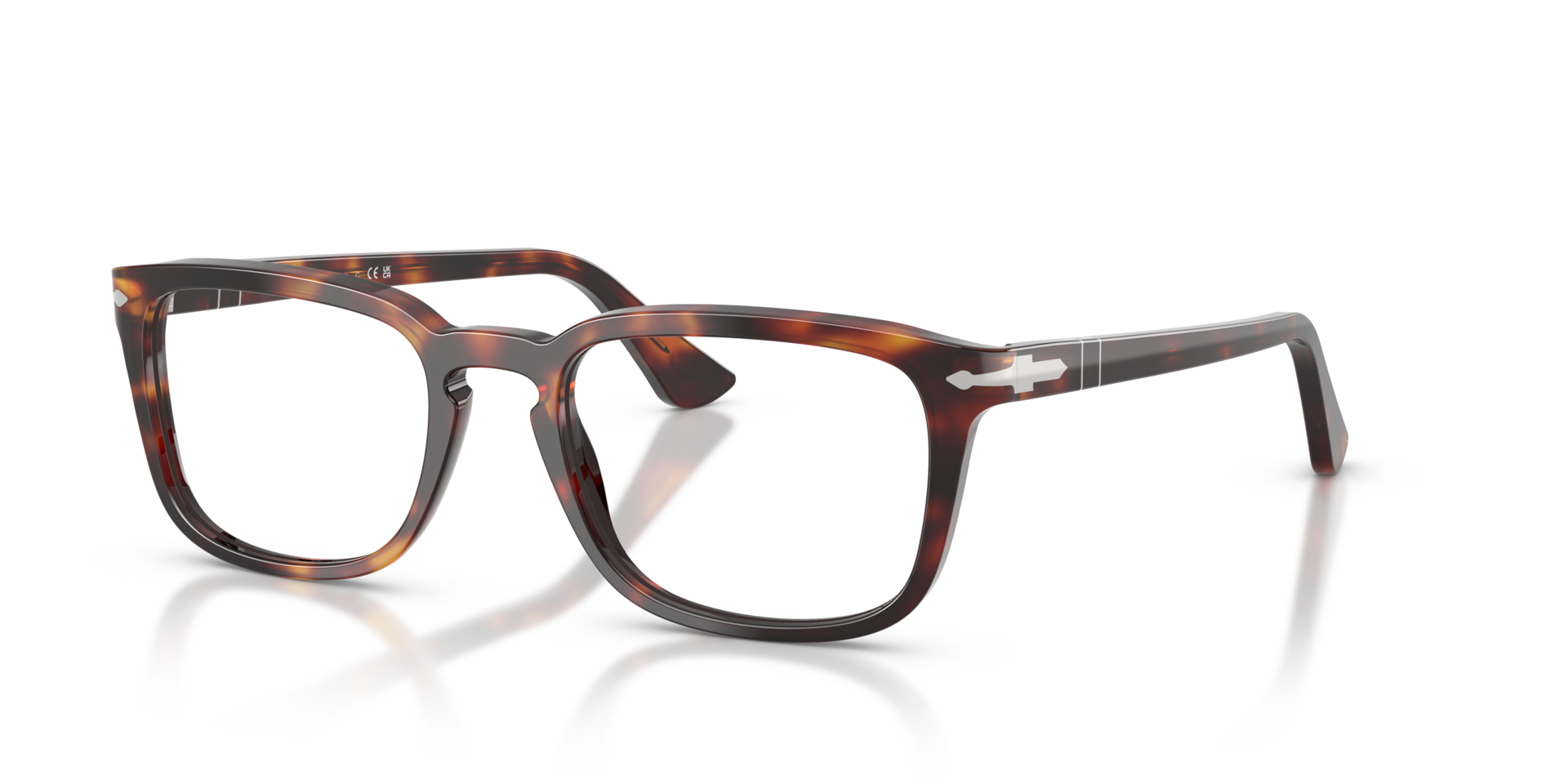 PO3382V Havana AcetateEyeglass Frames for Glasses Direct, Angle View