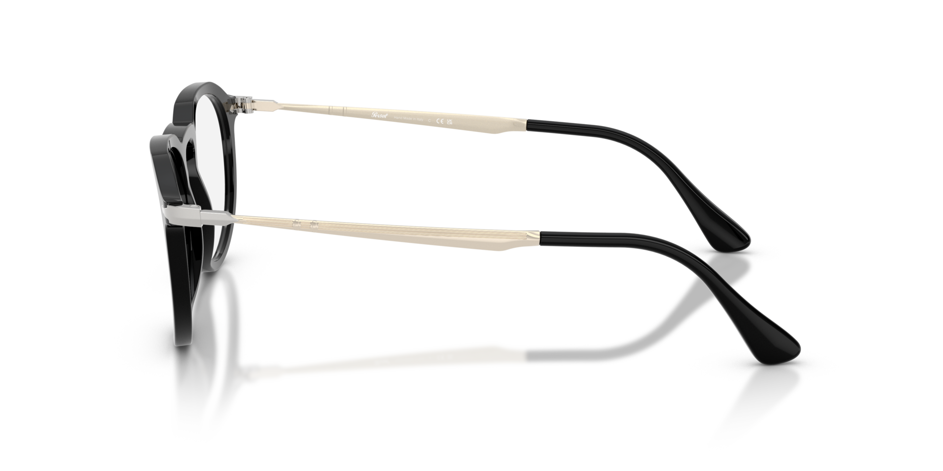 PO3387V Black AcetateEyeglass Frames for Glasses Direct, Side View