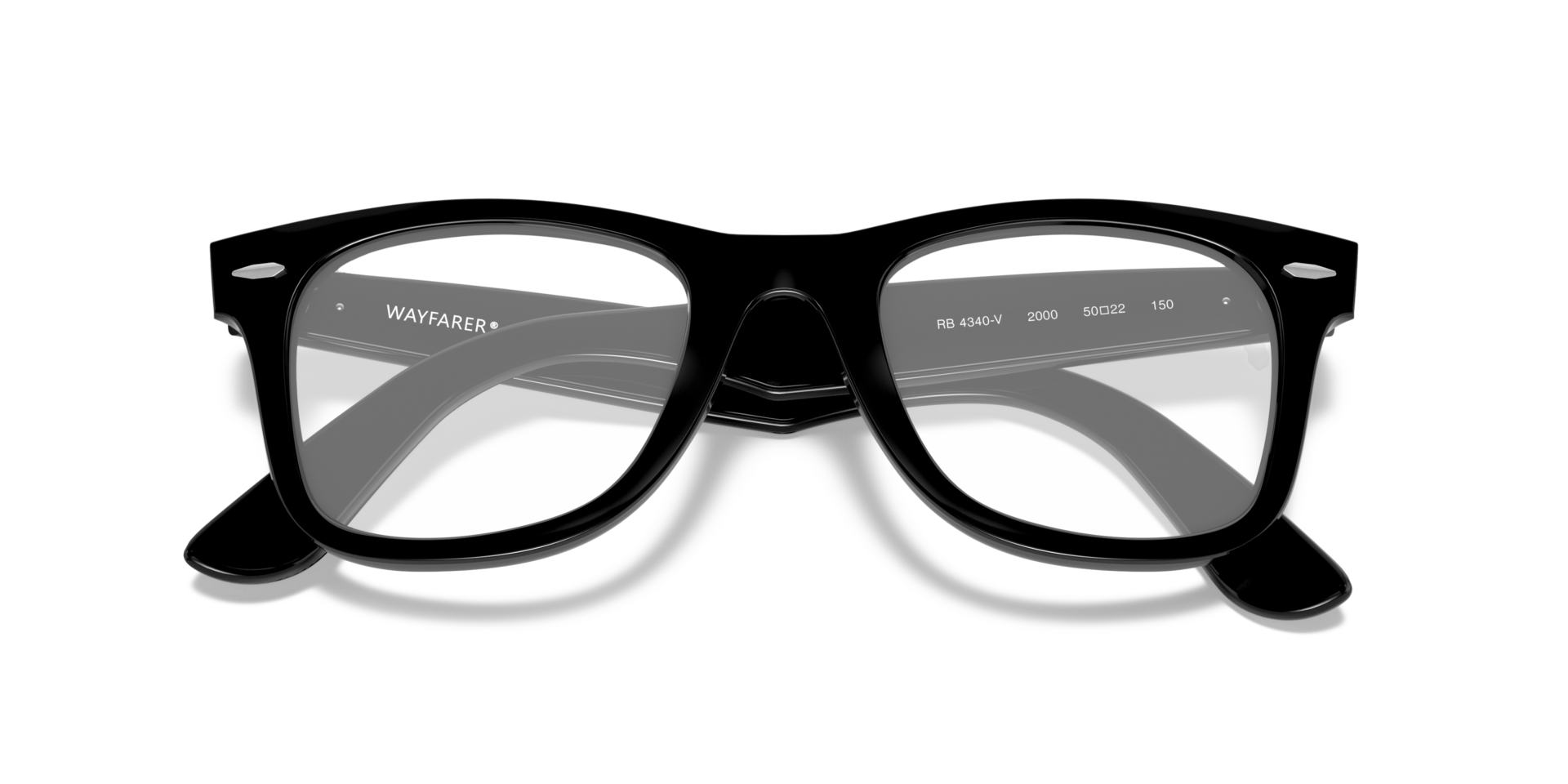 RB4340V Black PlasticEyeglass Frames for Glasses Direct, Closed View