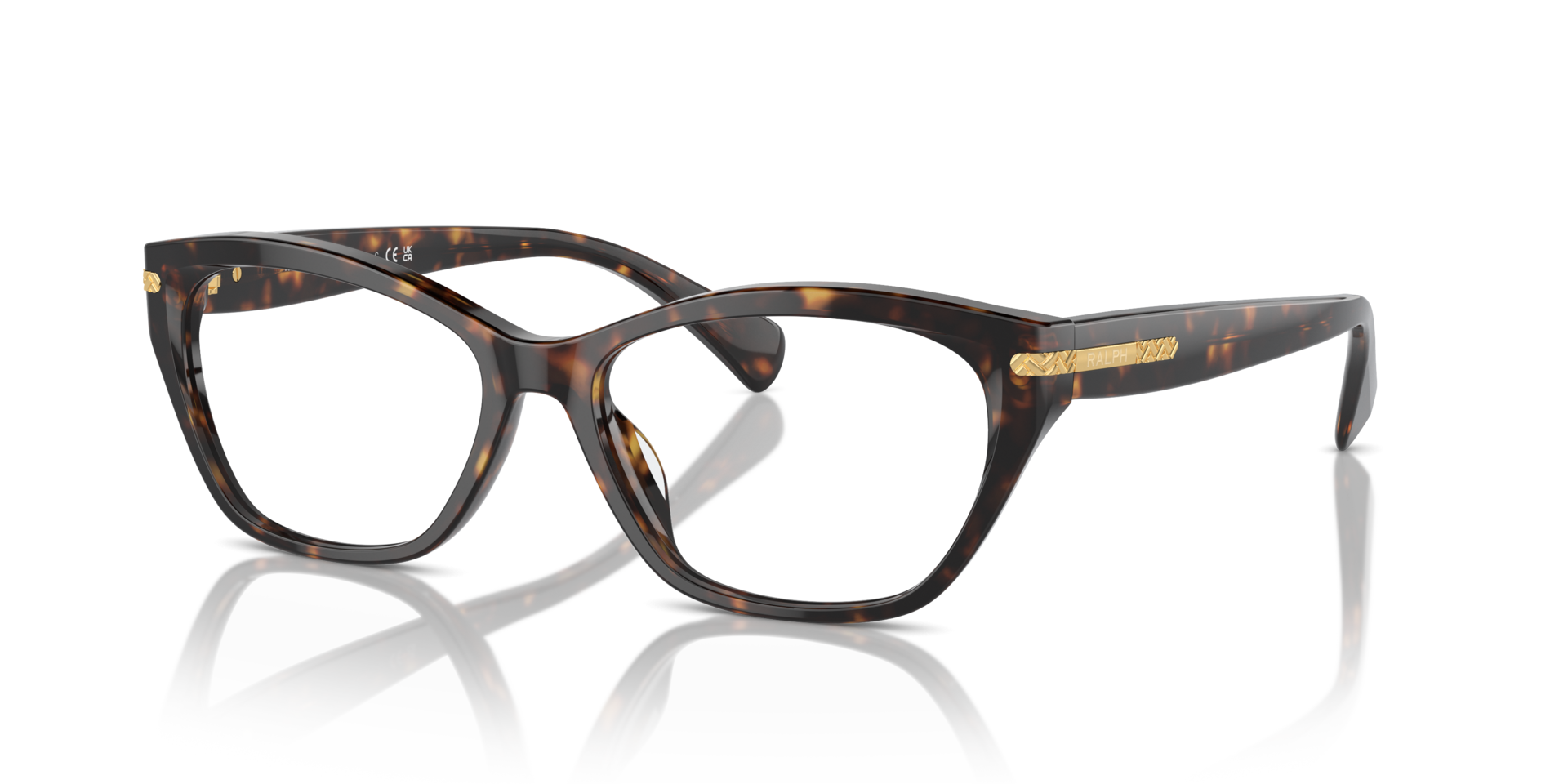 RA7161U Shiny Dark Havana AcetateEyeglass Frames for Glasses Direct, Angle View