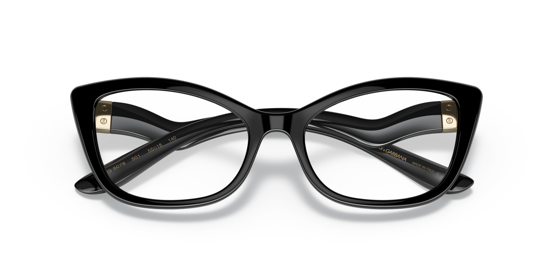 DG5078 Black PlasticEyeglass Frames for Glasses Direct, Closed View