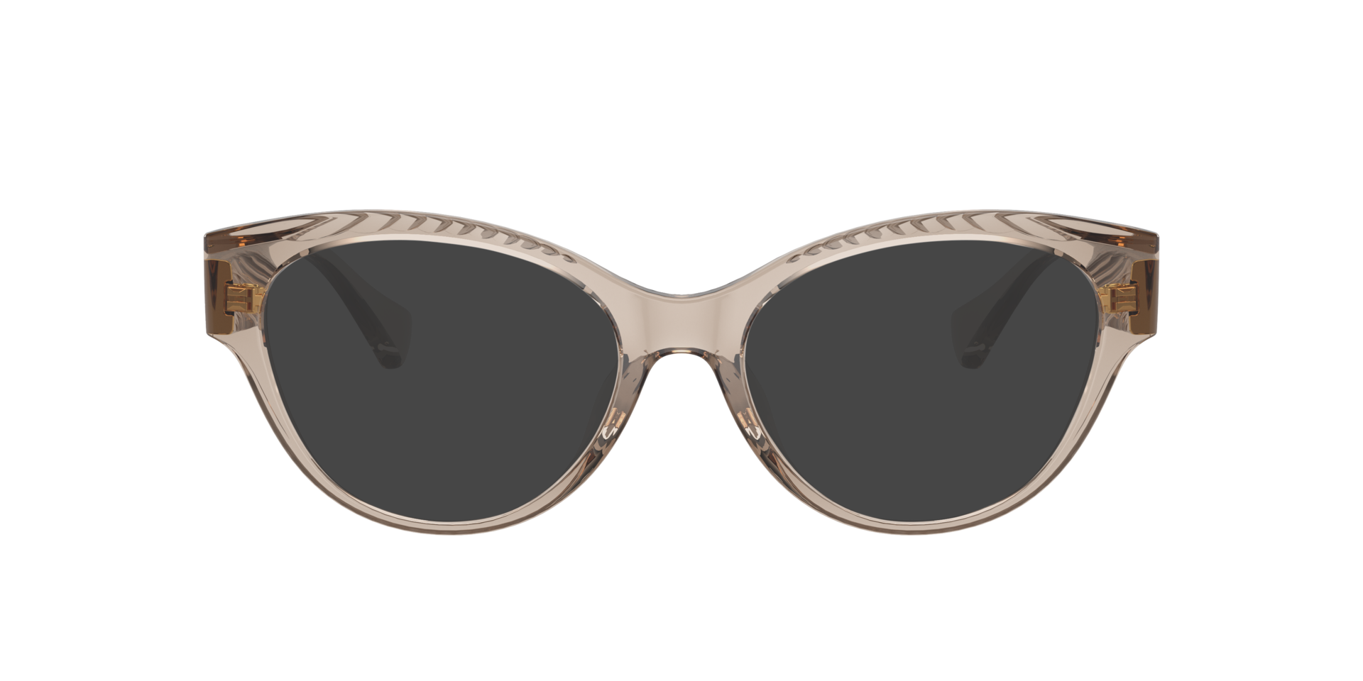 RA7164U Shiny Transparent Beige PlasticEyeglass Frames for Glasses Direct, with Tinted Lenses