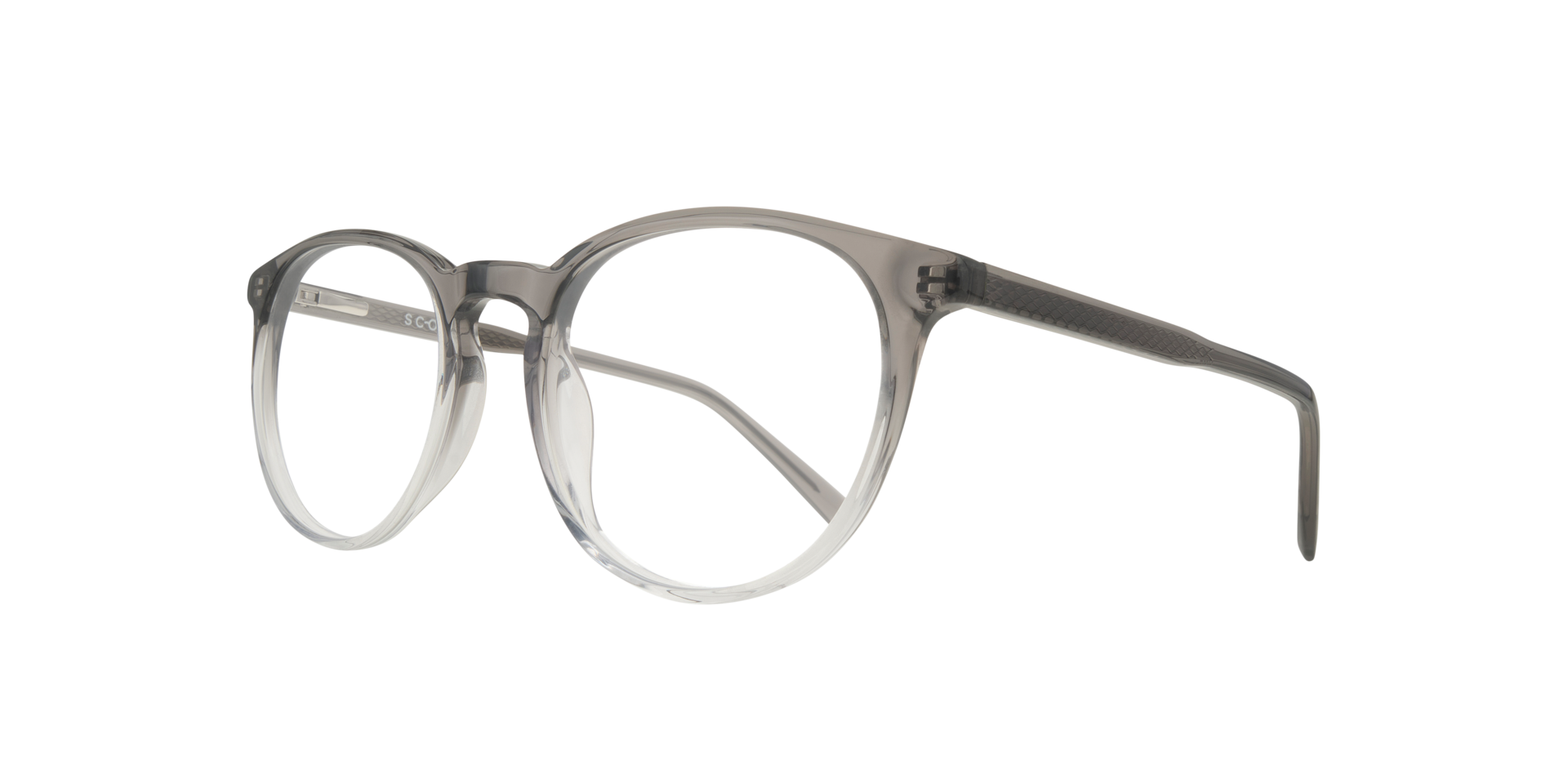 Lester Silver AcetateEyeglass Frames for Glasses Direct, Angle View
