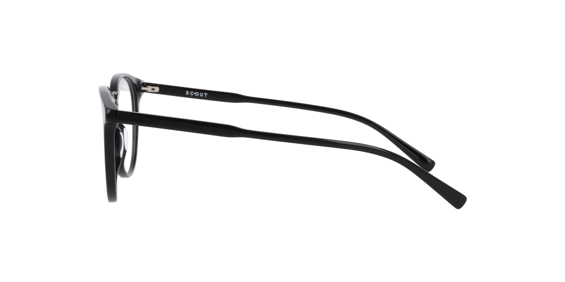 Madison Black AcetateEyeglass Frames for Glasses Direct, Side View