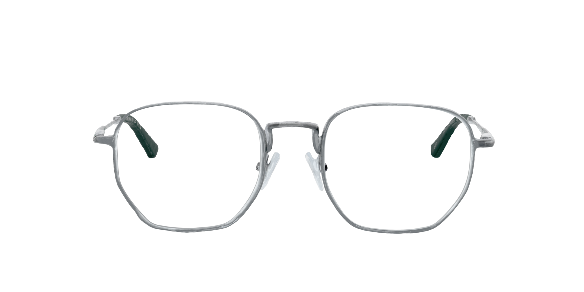 Monument Dark Green On Matte Gunmetal MetalEyeglass Frames for Glasses Direct, Front View