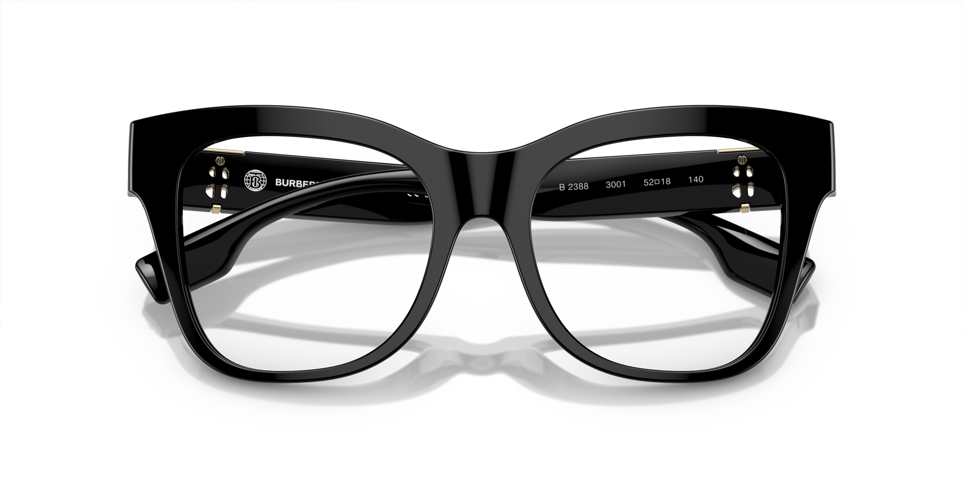 BE2388 Black AcetateEyeglass Frames for Glasses Direct, Closed View
