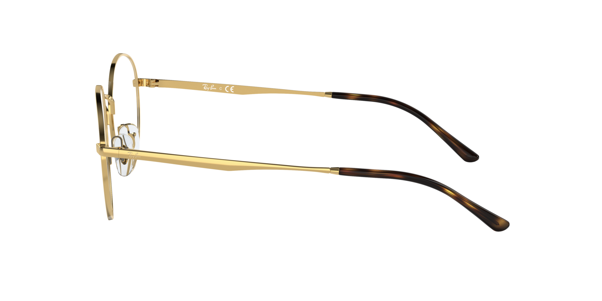 RB3681V Arista Gold MetalEyeglass Frames for Glasses Direct, Side View
