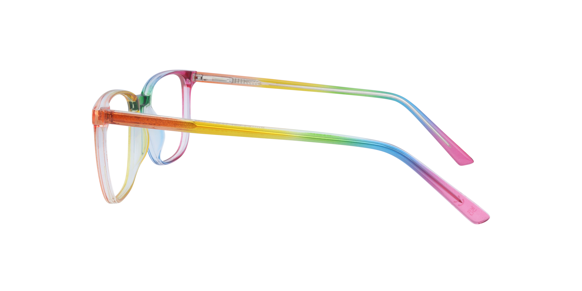 Blissful Rainbow PlasticEyeglass Frames for Glasses Direct, Side View