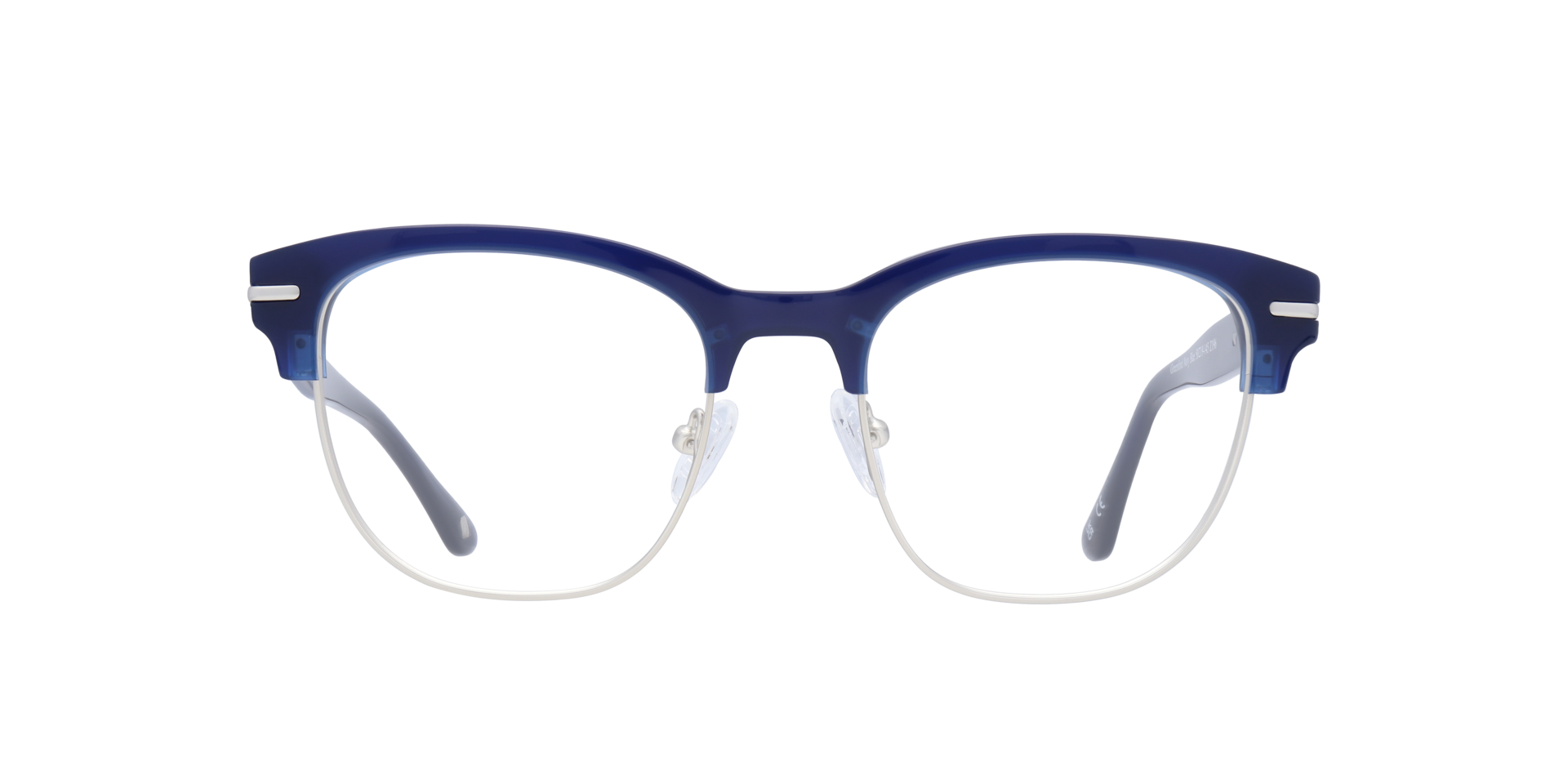 Greenford Navy Blue MetalEyeglass Frames for Glasses Direct, Front View