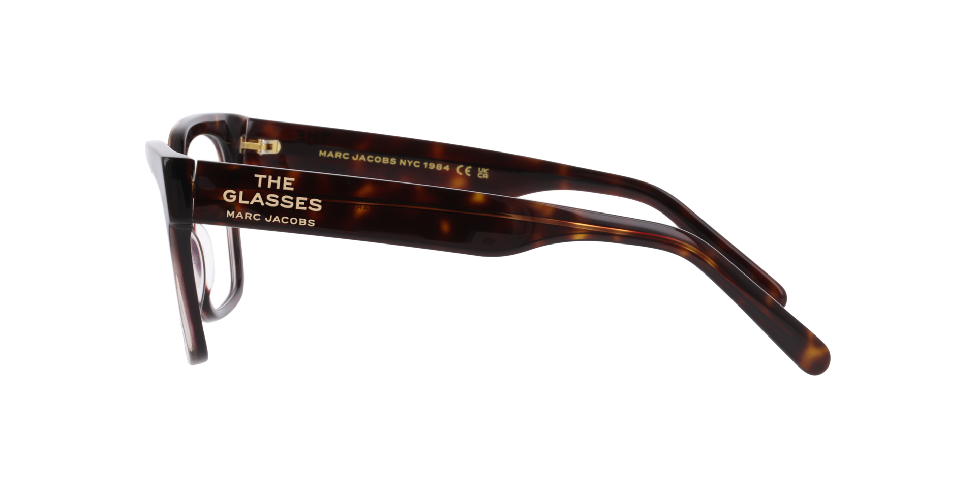 Marc 801 Tortoise AcetateEyeglass Frames for Glasses Direct, Side View