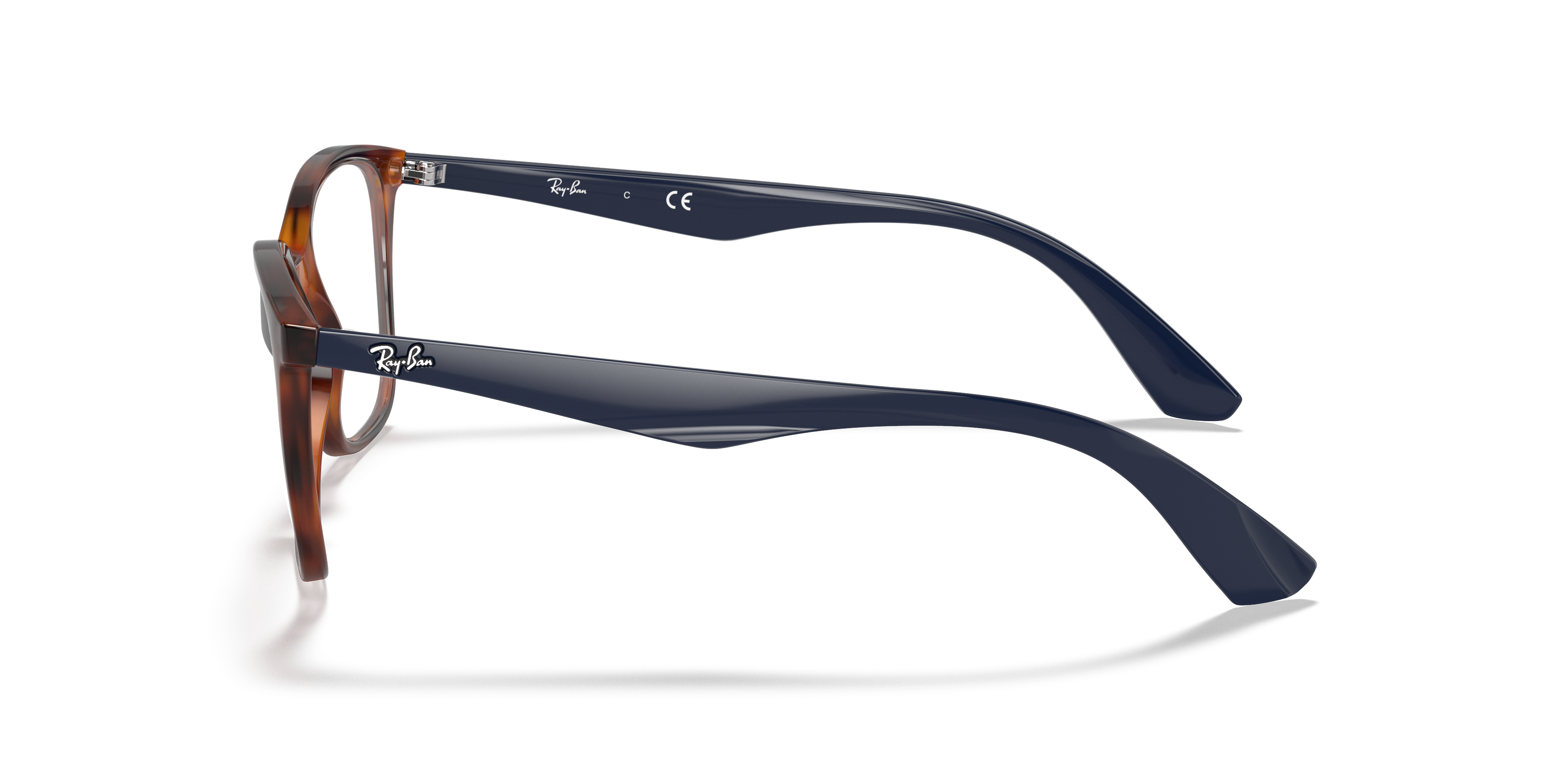 RB7066 Light Havana PlasticEyeglass Frames for Glasses Direct, Side View