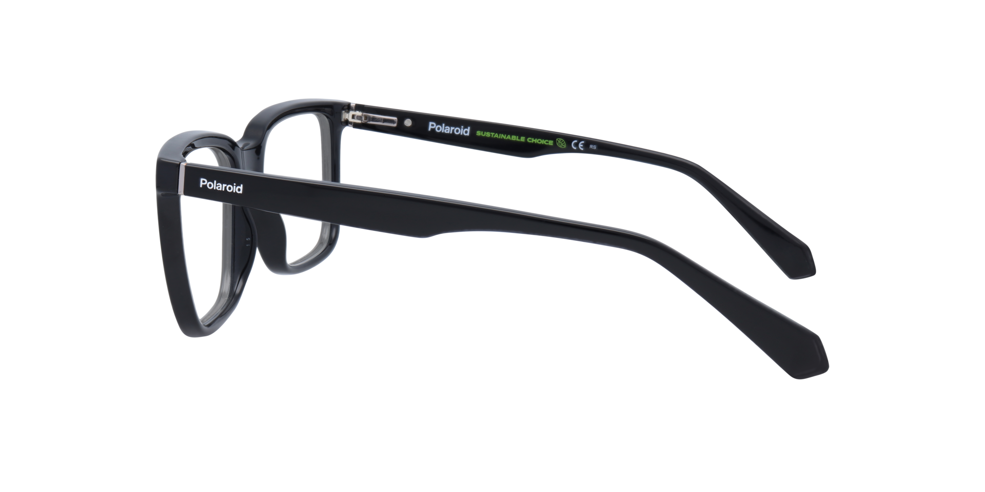 PLD D436 Black PlasticEyeglass Frames for Glasses Direct, Side View