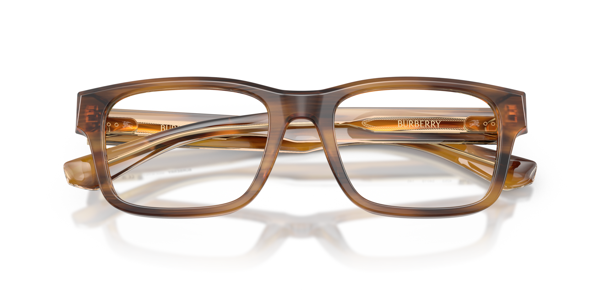 BE2469 Striped Brown AcetateEyeglass Frames for Glasses Direct, Closed View