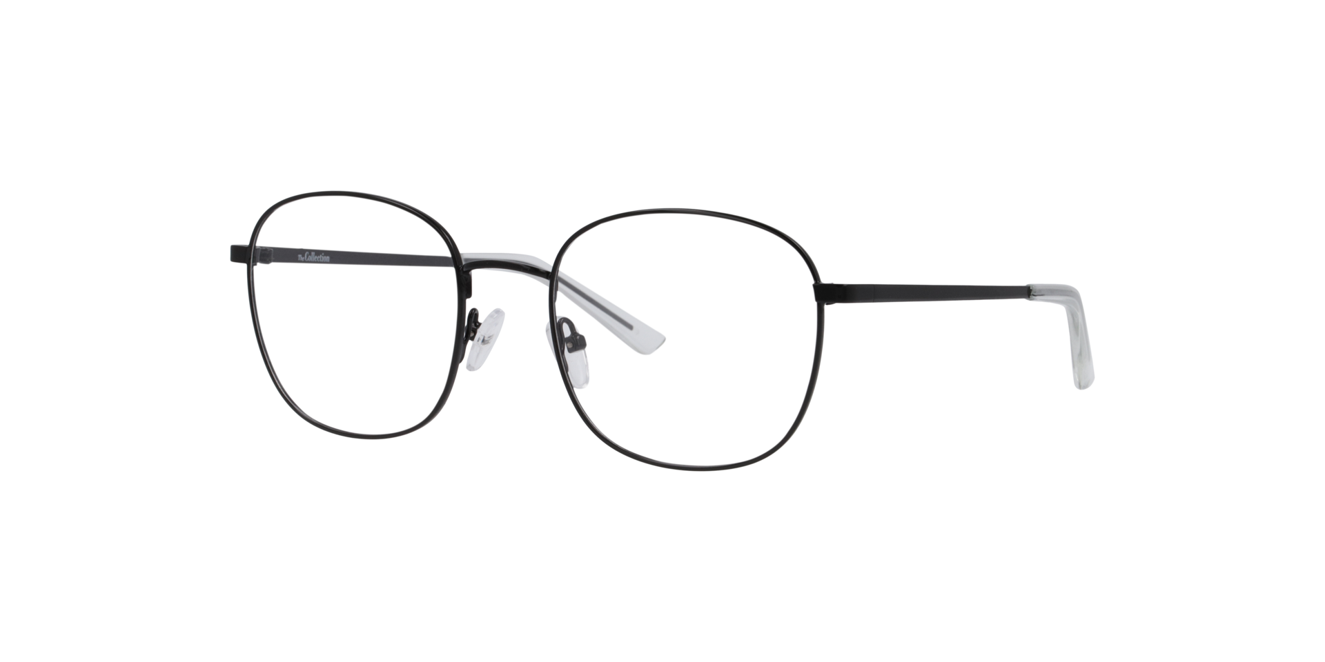 Mckenna Black MetalEyeglass Frames for Glasses Direct, Angle View