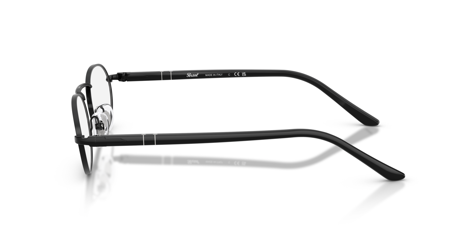 PO1023V Black MetalEyeglass Frames for Glasses Direct, Side View