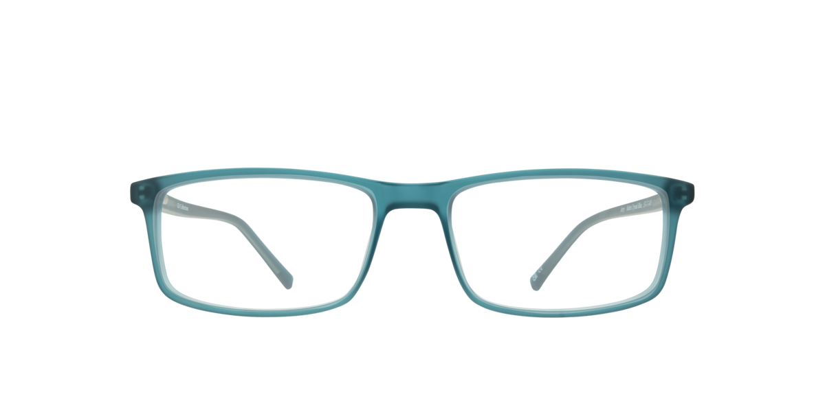 Matte Crystal Blue rectangle Plastic eyeglasses Online - Full Rim - Jerry
