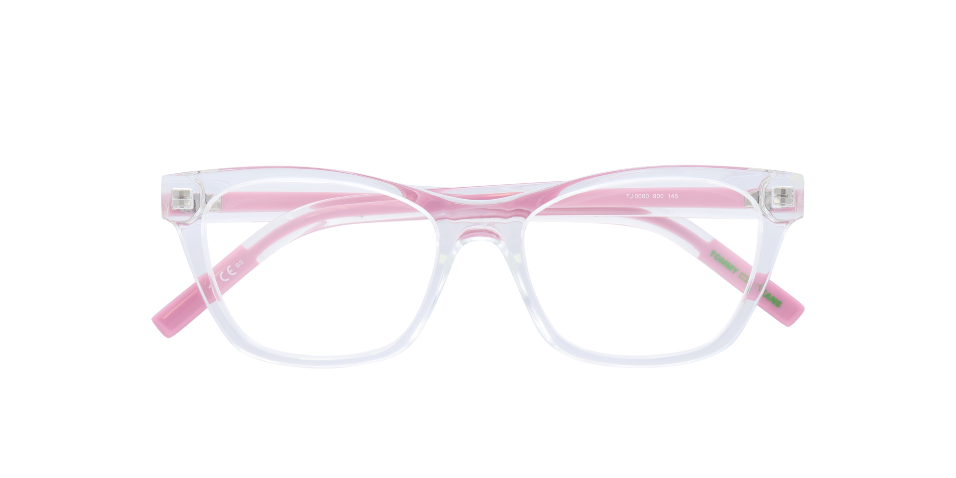 TJ 0080 Clear PlasticEyeglass Frames for Glasses Direct, Closed View