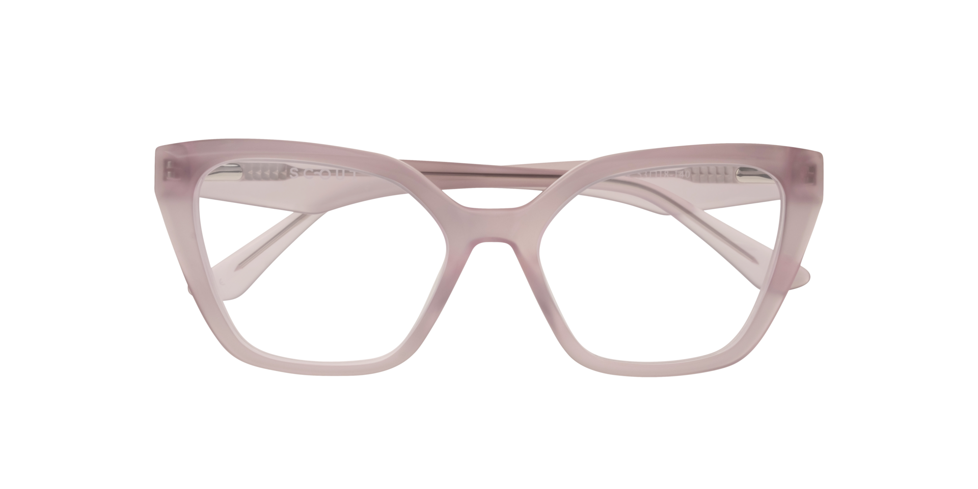 Helen Milky Pink AcetateEyeglass Frames for Glasses Direct, Closed View