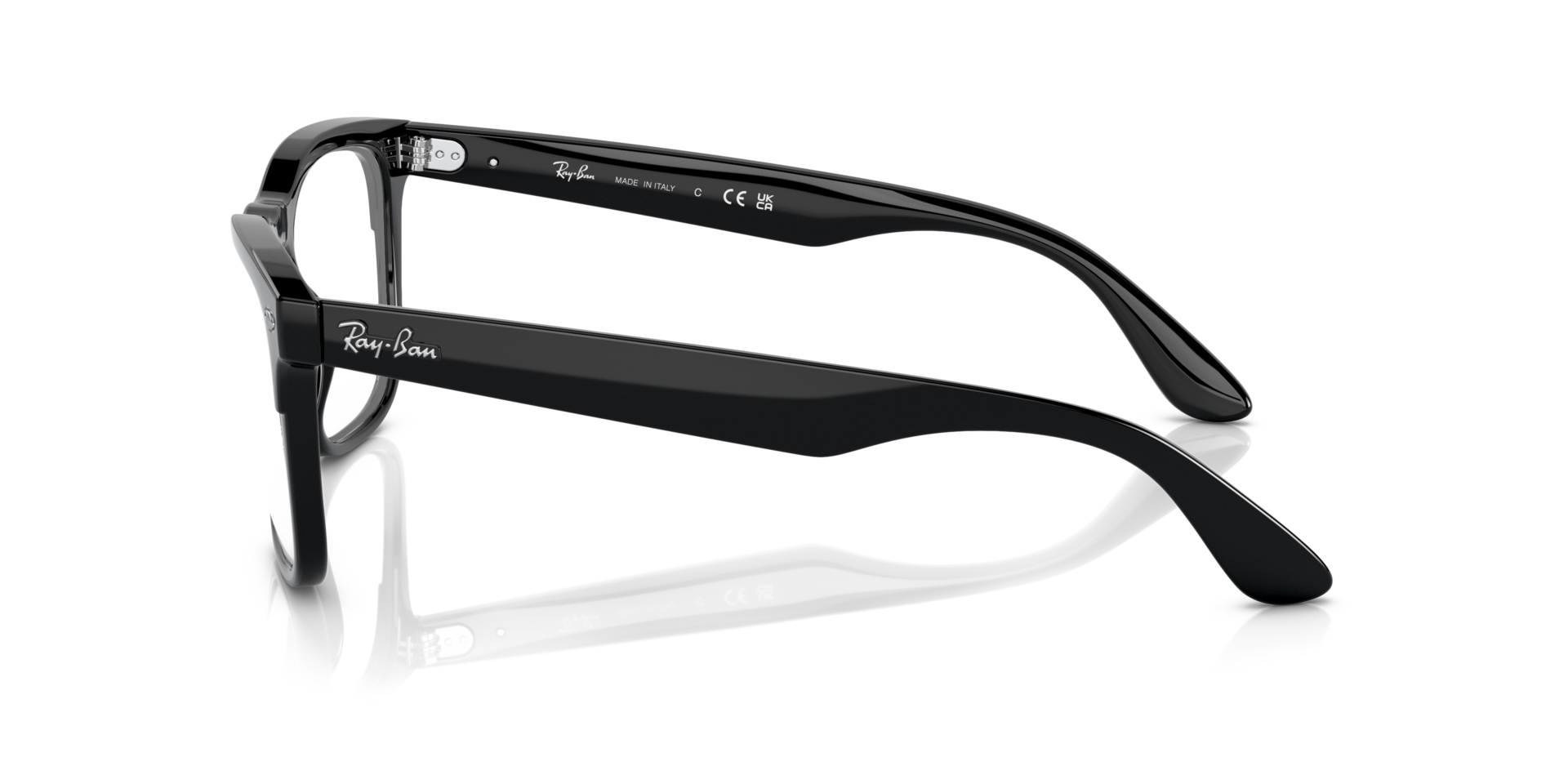 RB4487V Black PlasticEyeglass Frames for Glasses Direct, Side View