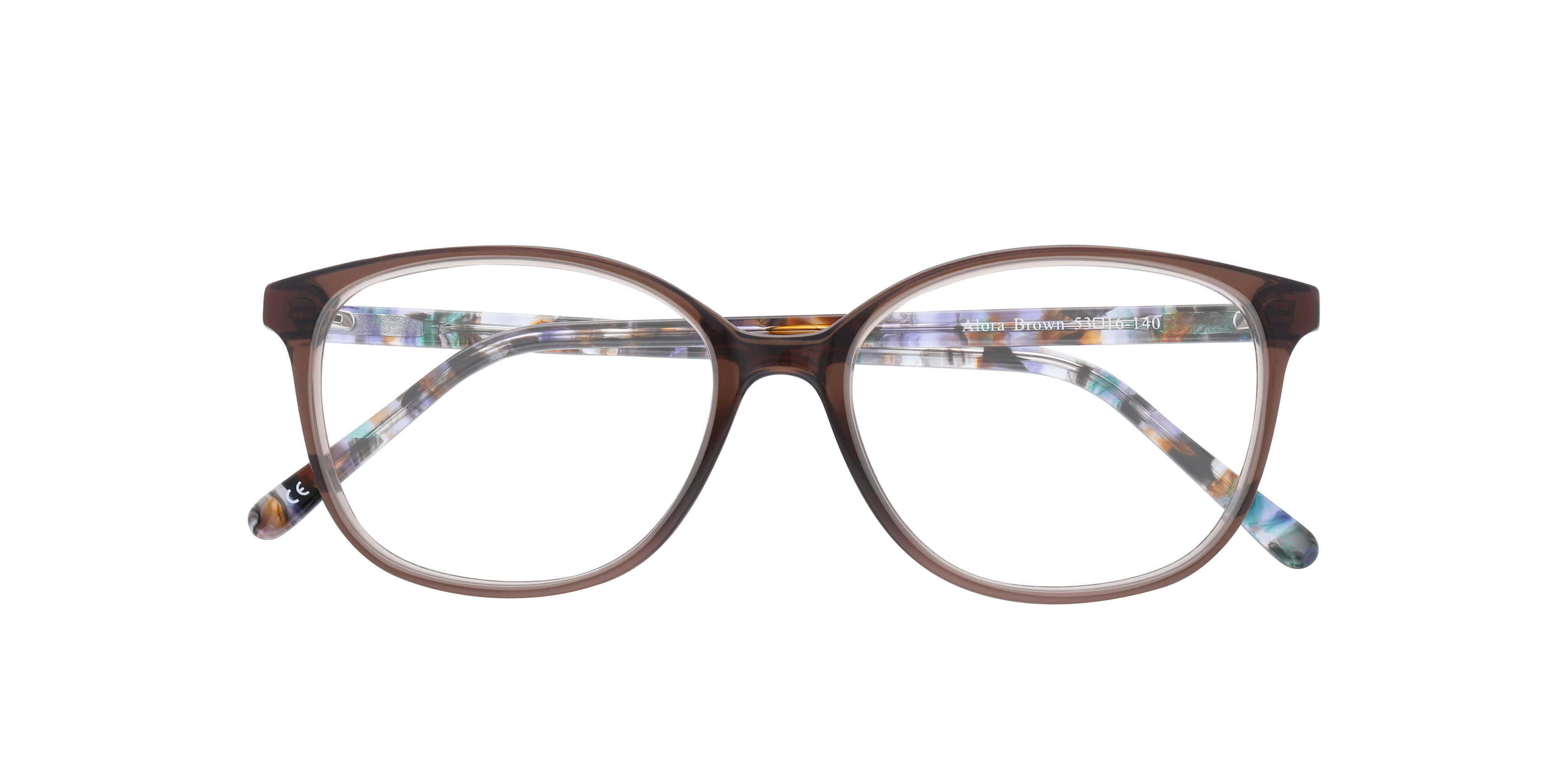 Alora Brown AcetateEyeglass Frames for Glasses Direct, Closed View