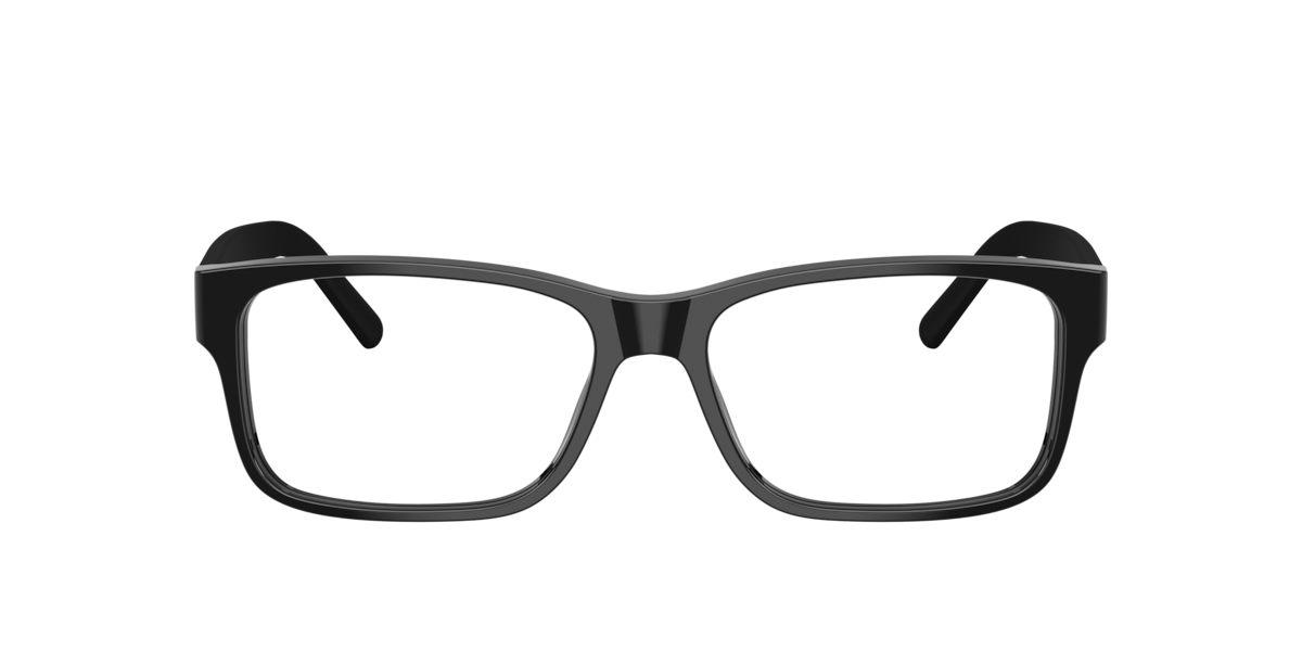 Polo Ralph Lauren Men's Black Rectangle Acetate Eyeglasses Online - Full Rim - Ph2117