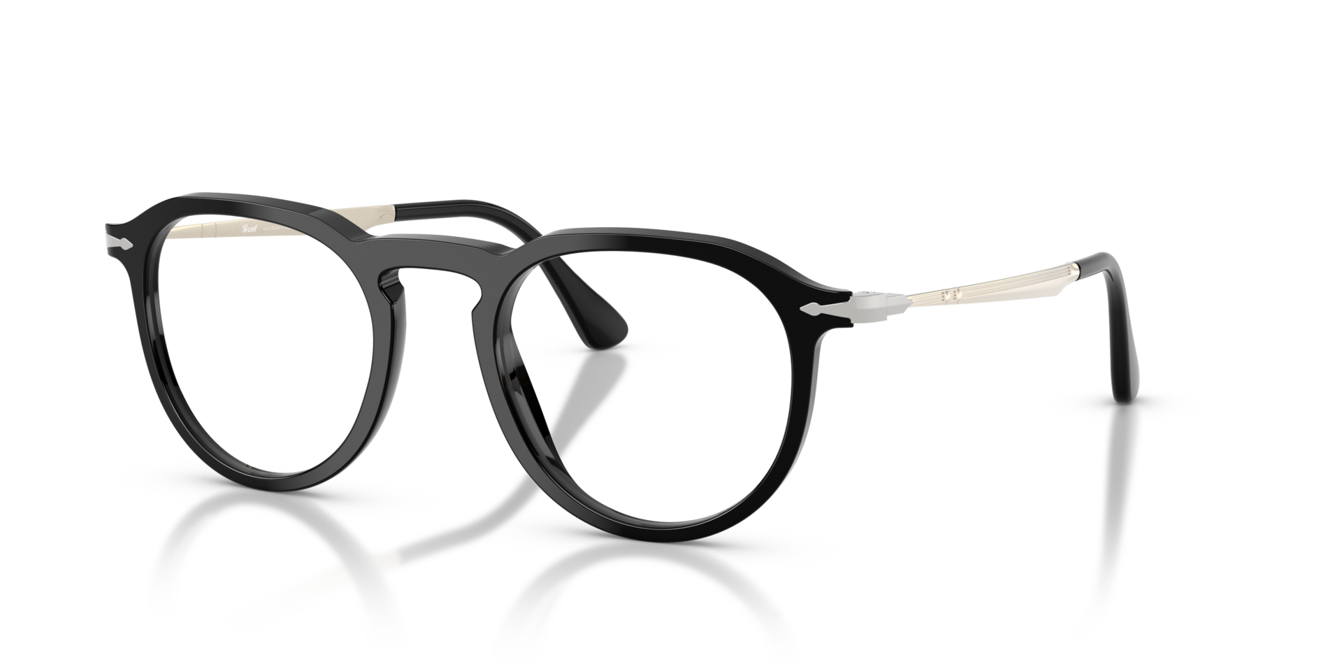 PO3387V Black AcetateEyeglass Frames for Glasses Direct, Angle View