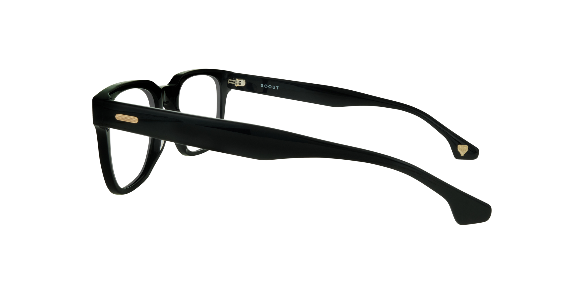 Kaiden Black AcetateEyeglass Frames for Glasses Direct, Side View