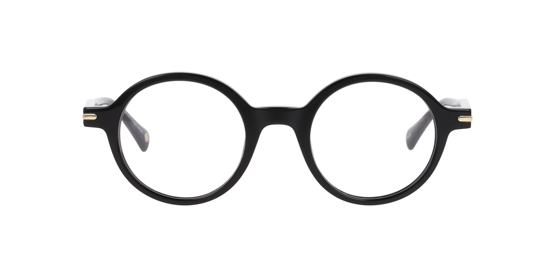 Nine Elms Black AcetateEyeglass Frames for Glasses Direct, Front View